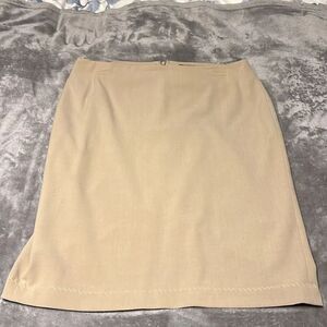 Moda International Tan Pencil Skirt